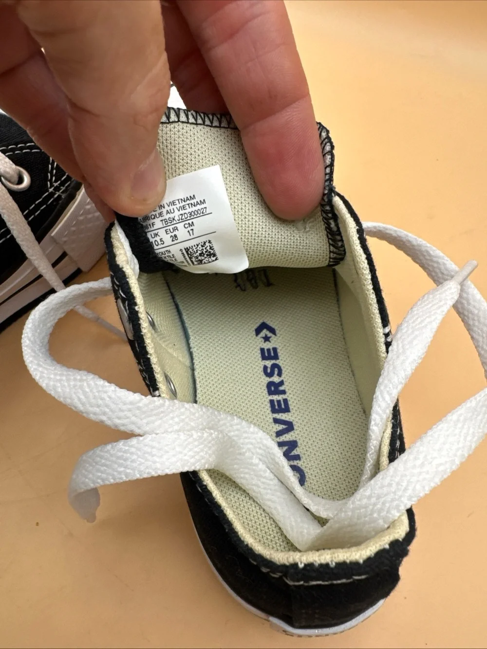 Converse Kids Black & White Low Top Sneakers